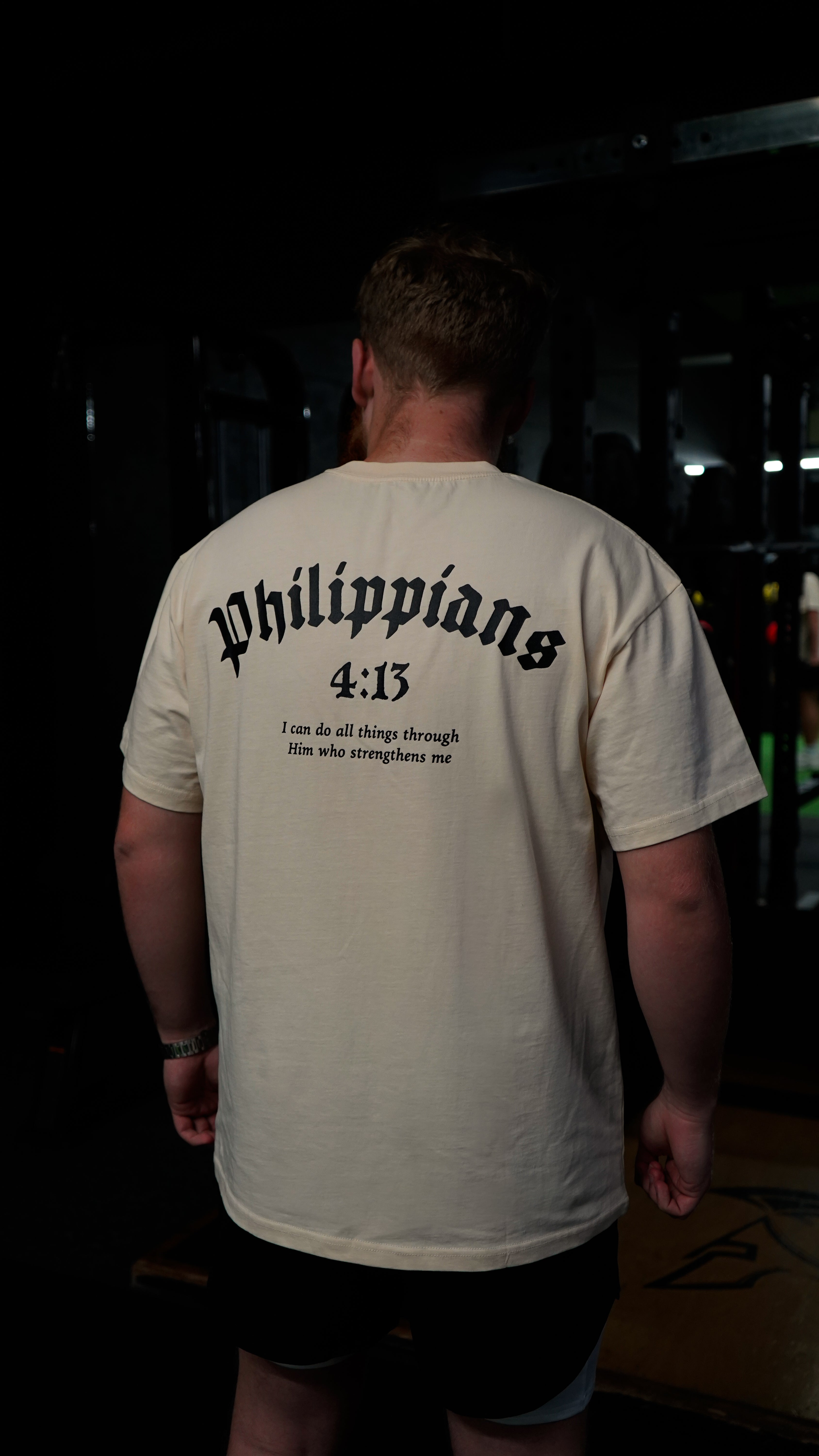 Christian-themed pump cover from Gym Wear, made from 100% premium cotton with a screen print design, providing an ultra-soft feel for stylish and comfortable workouts.