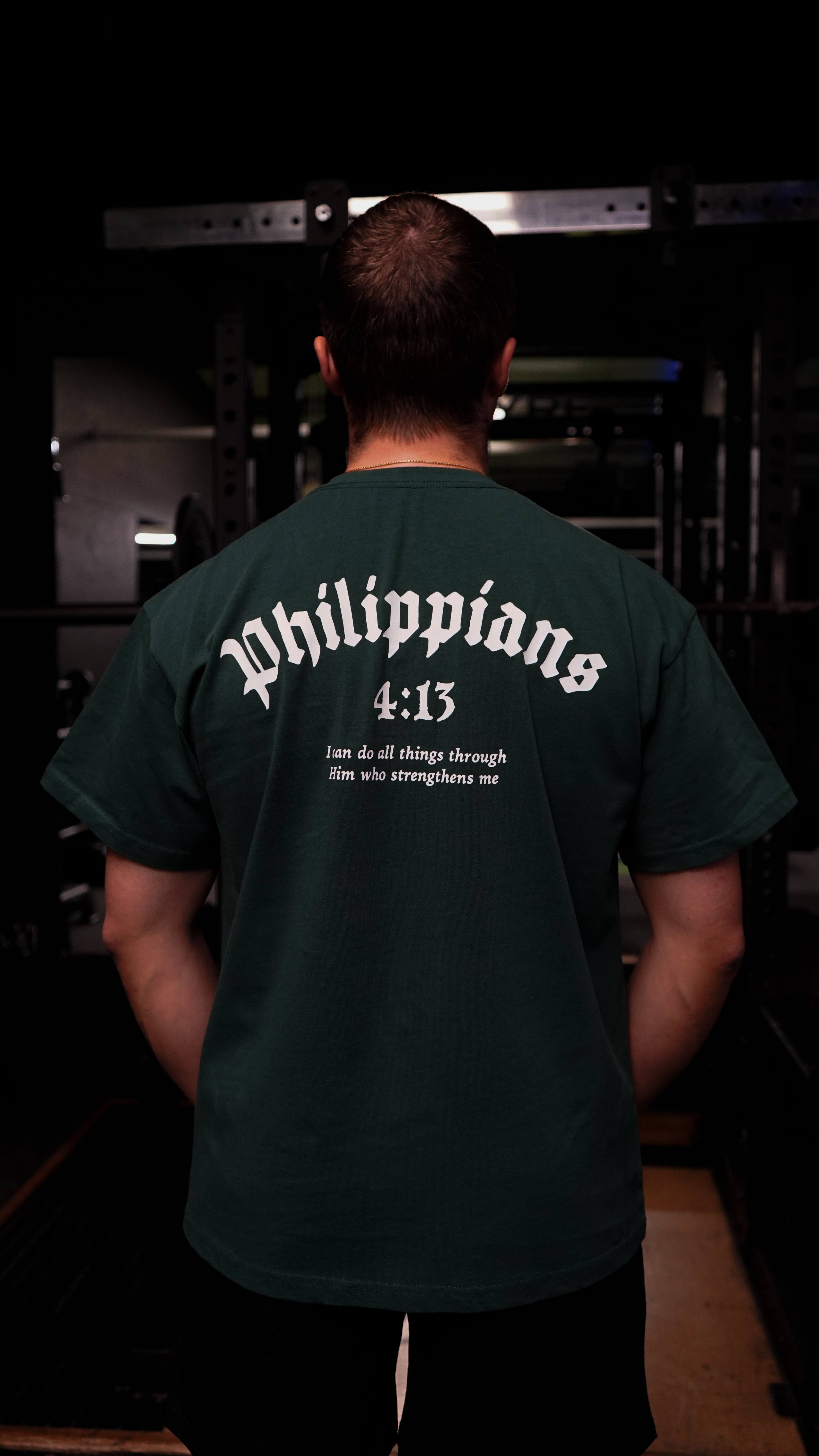 Christian-themed pump cover from Gym Wear, made from 100% premium cotton with a screen print design, providing an ultra-soft feel for stylish and comfortable workouts.