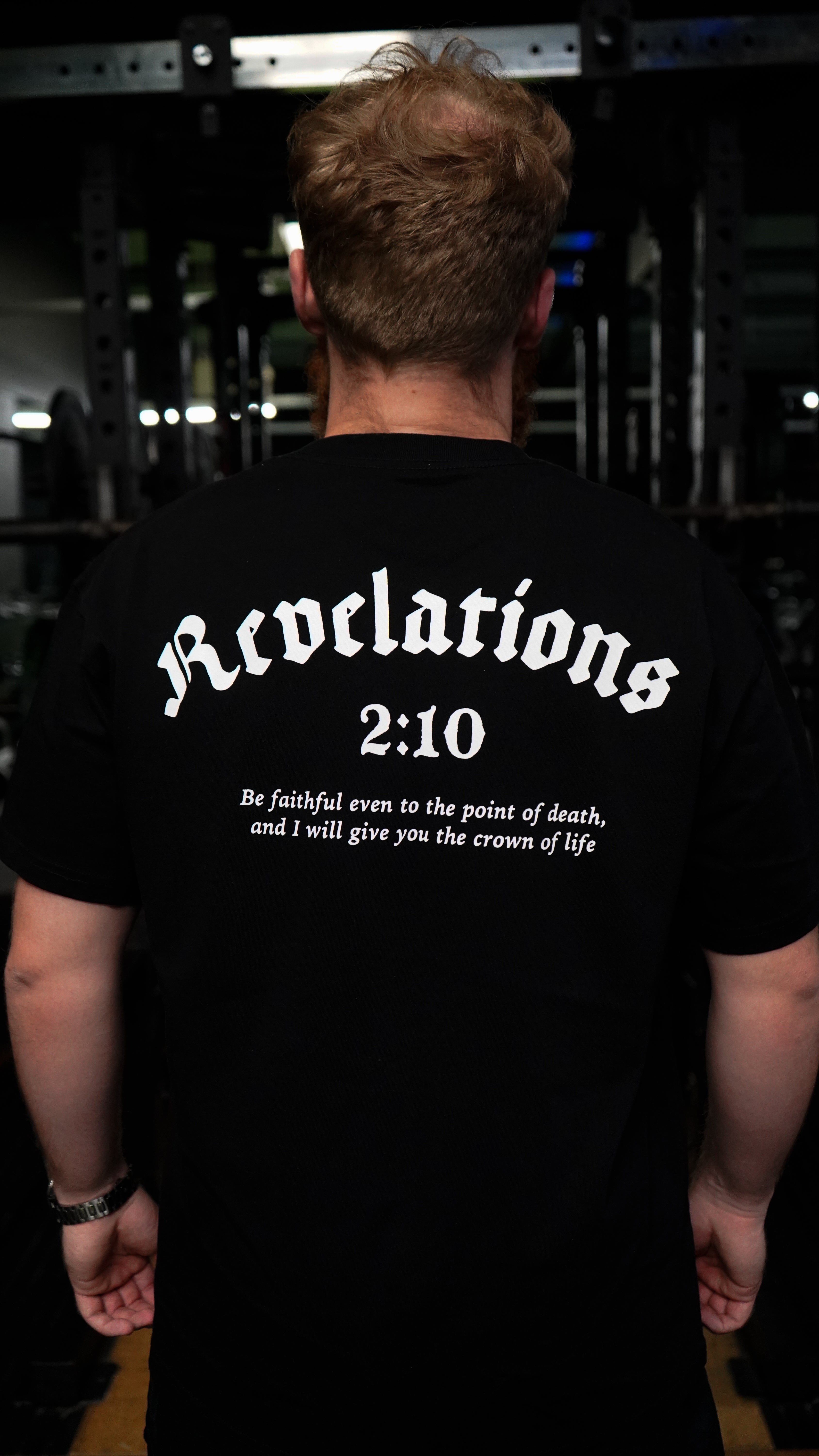 Christian-themed pump cover from Gym Wear, made from 100% premium cotton with a screen print design, providing an ultra-soft feel for stylish and comfortable workouts.