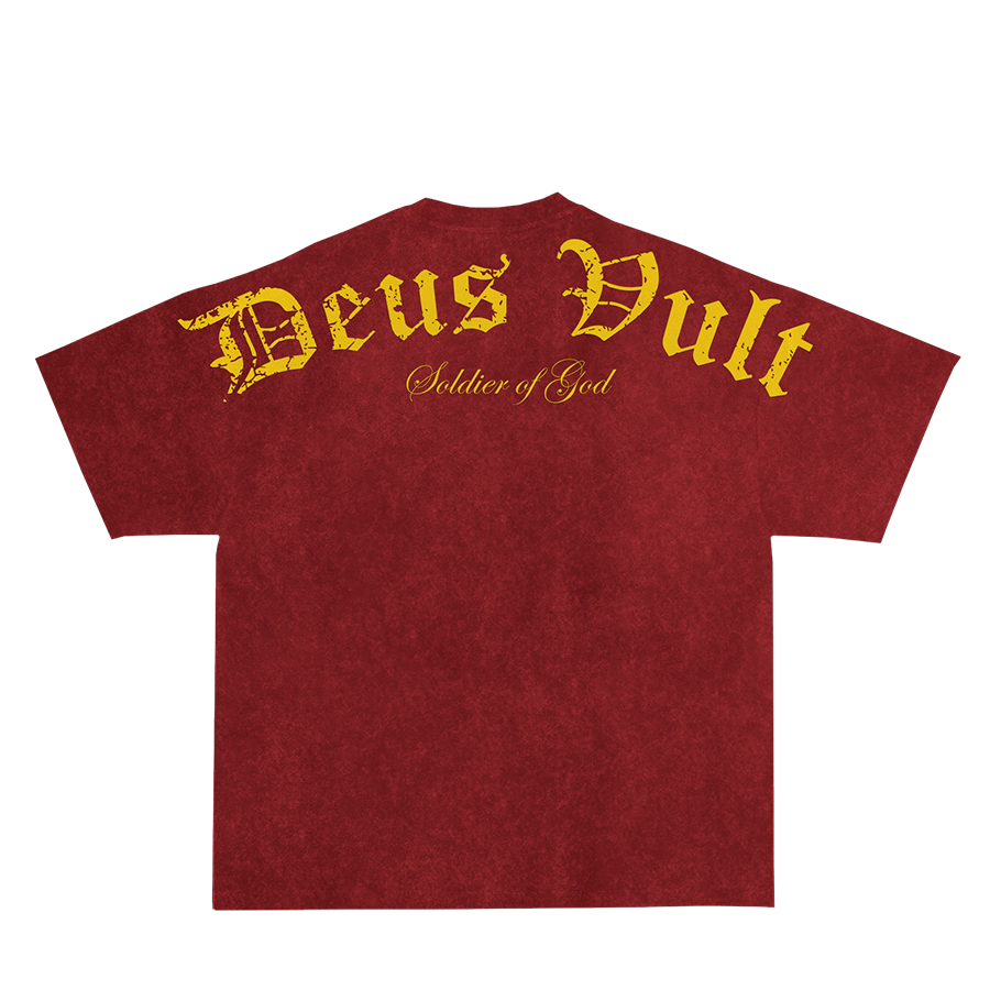 Deus Vult T-Shirt - Red