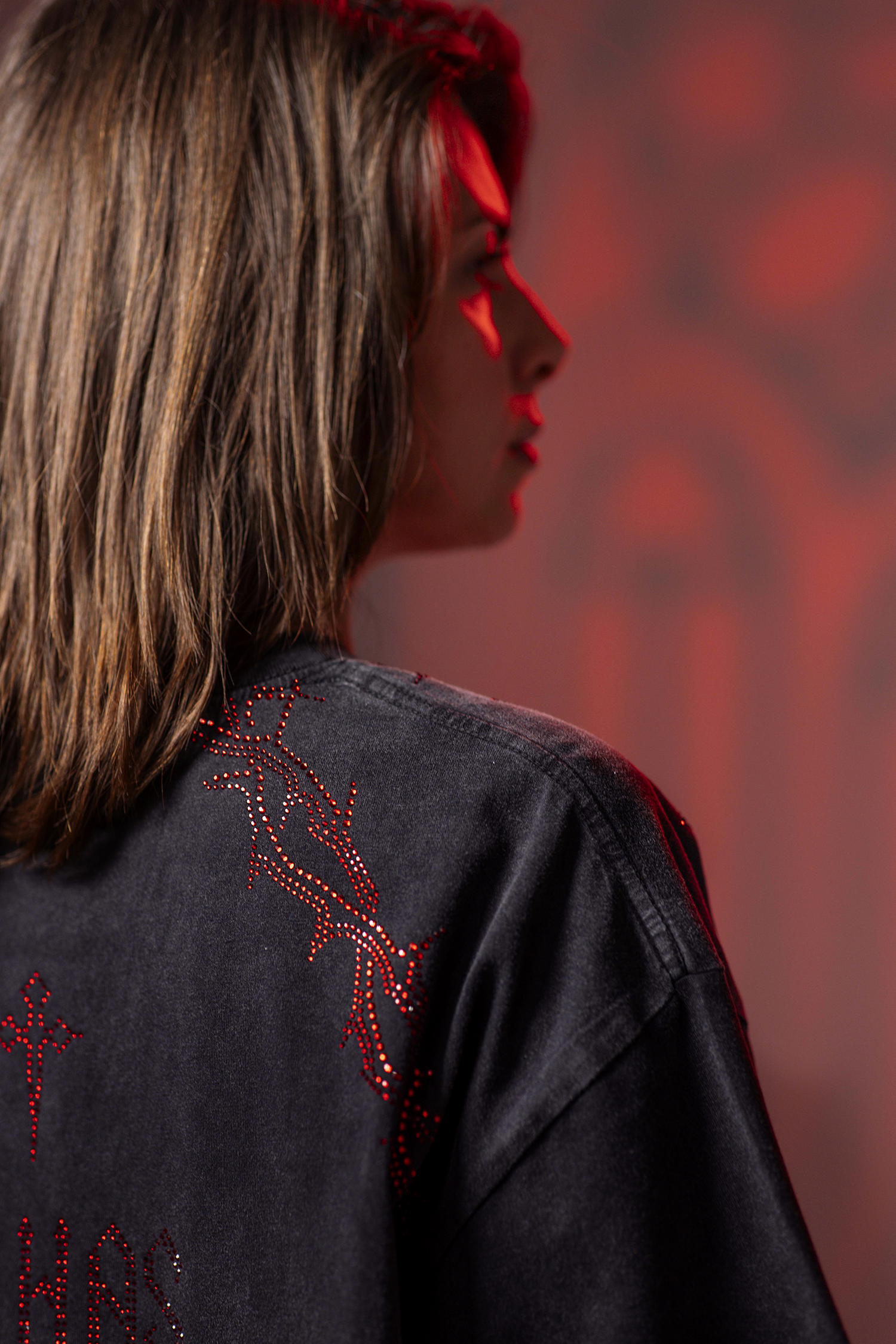 Risen Rhinestone T-Shirt
