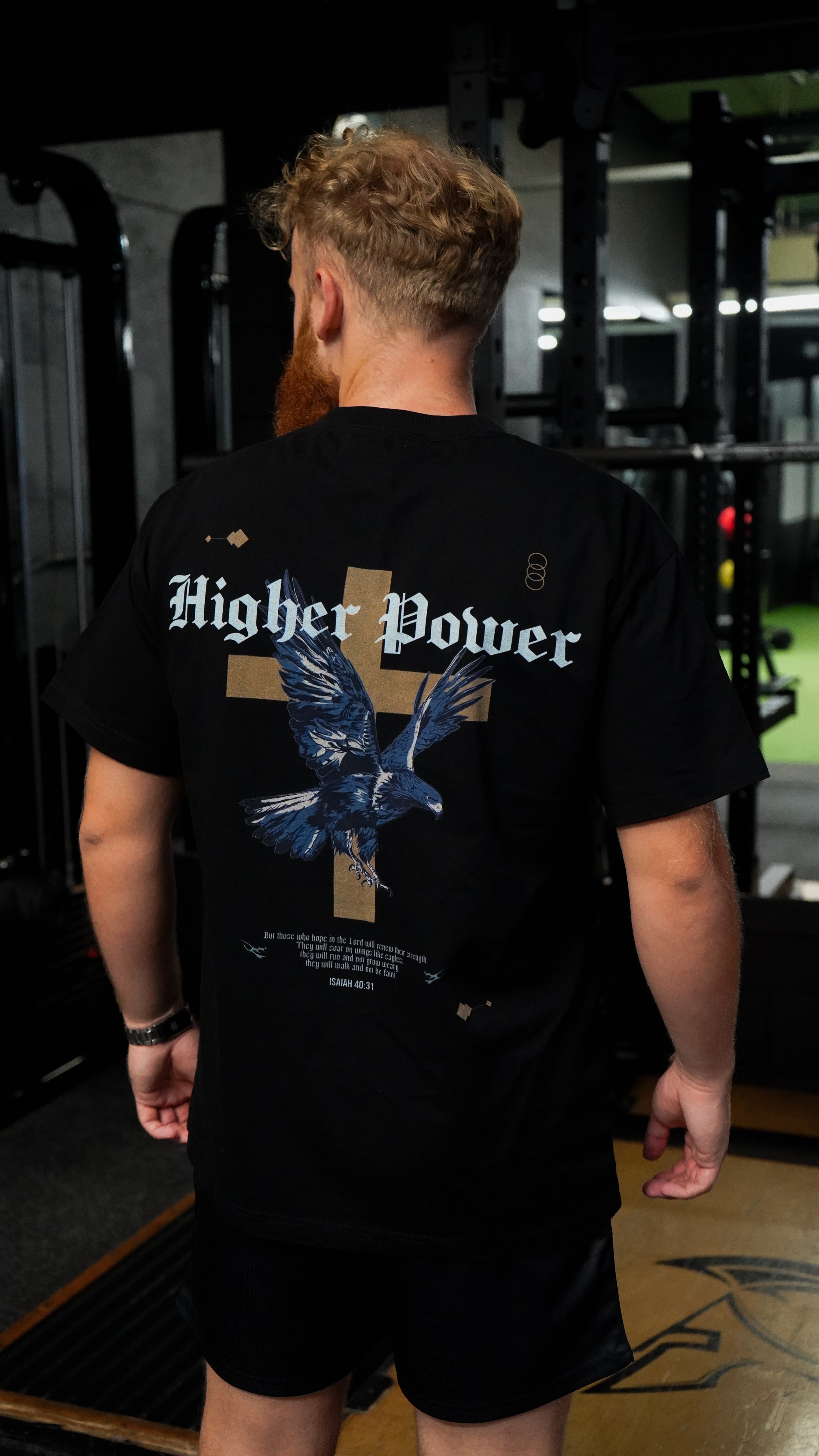 Christian-themed pump cover from Gym Wear, made from 100% premium cotton with a screen print design, providing an ultra-soft feel for stylish and comfortable workouts.