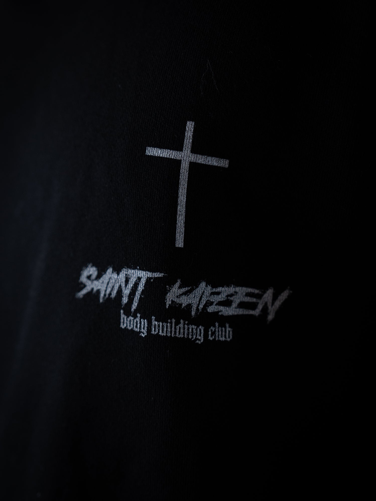 Saint Kaizen Isaiah 54:17 Hoodie - Black. Heavyweight Christian gym wear hoodie featuring a durable with spiritual artwork.