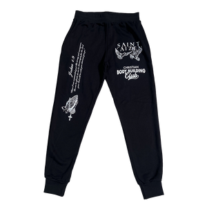 Joshua 1:9 Joggers - Black