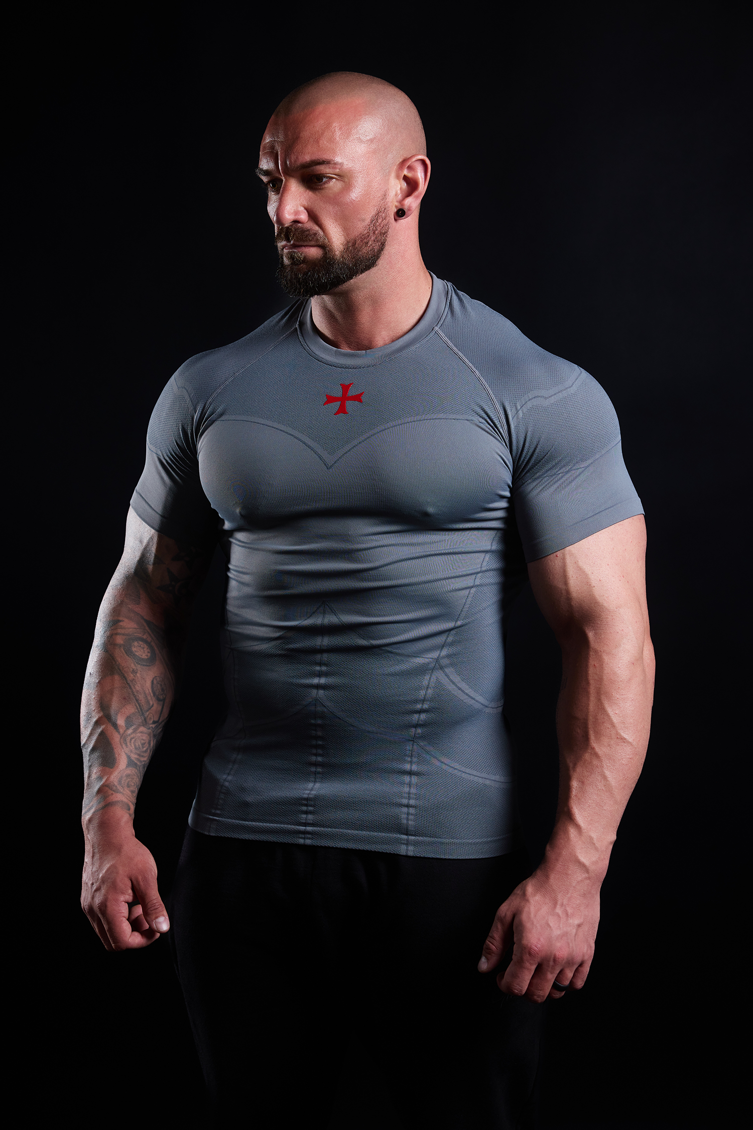Crusader Armor Compression Tee - Gray