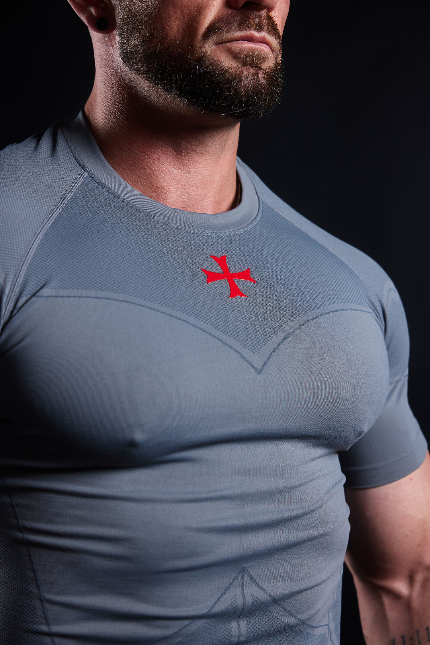 Crusader Armor Compression Tee - Gray