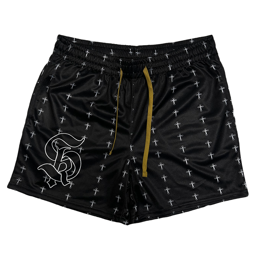 SK Mesh Shorts - Black – Saint Kaizen