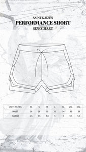 Christian-themed performance shorts with Bible verses, made from a blend of cotton and polyester with a spandex inner lining, featuring Saint Kaizen screen print and multiple pockets for convenience.