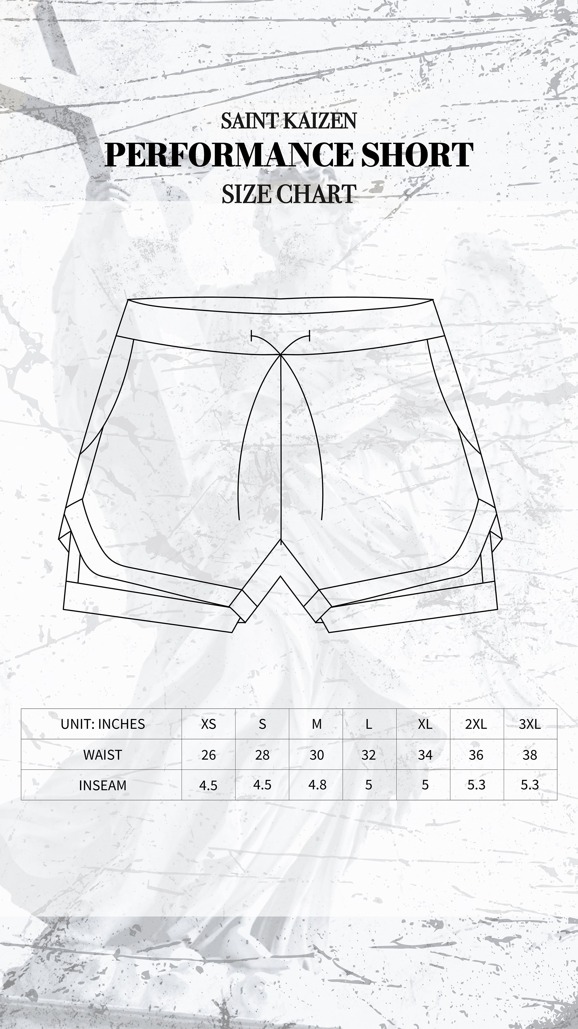 Christian-themed performance shorts with Bible verses, made from a blend of cotton and polyester with a spandex inner lining, featuring Saint Kaizen screen print and multiple pockets for convenience.