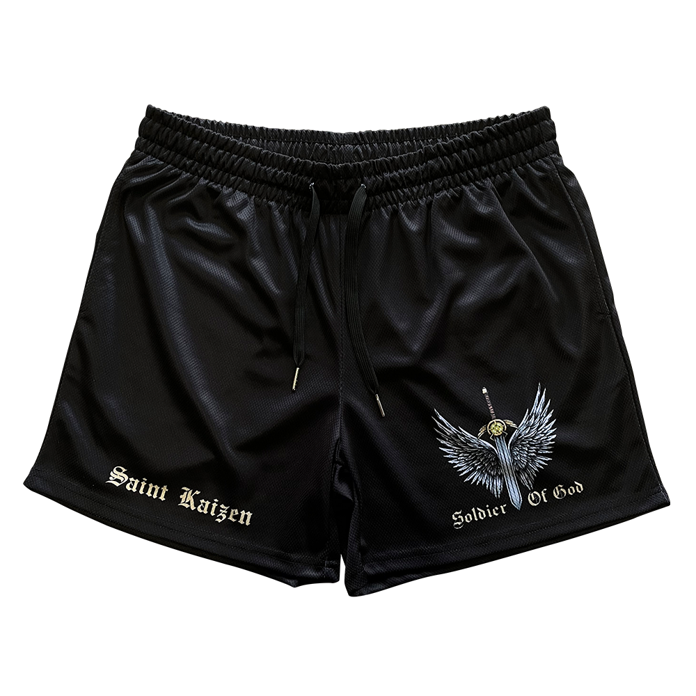 Soldier Of God Mesh Shorts