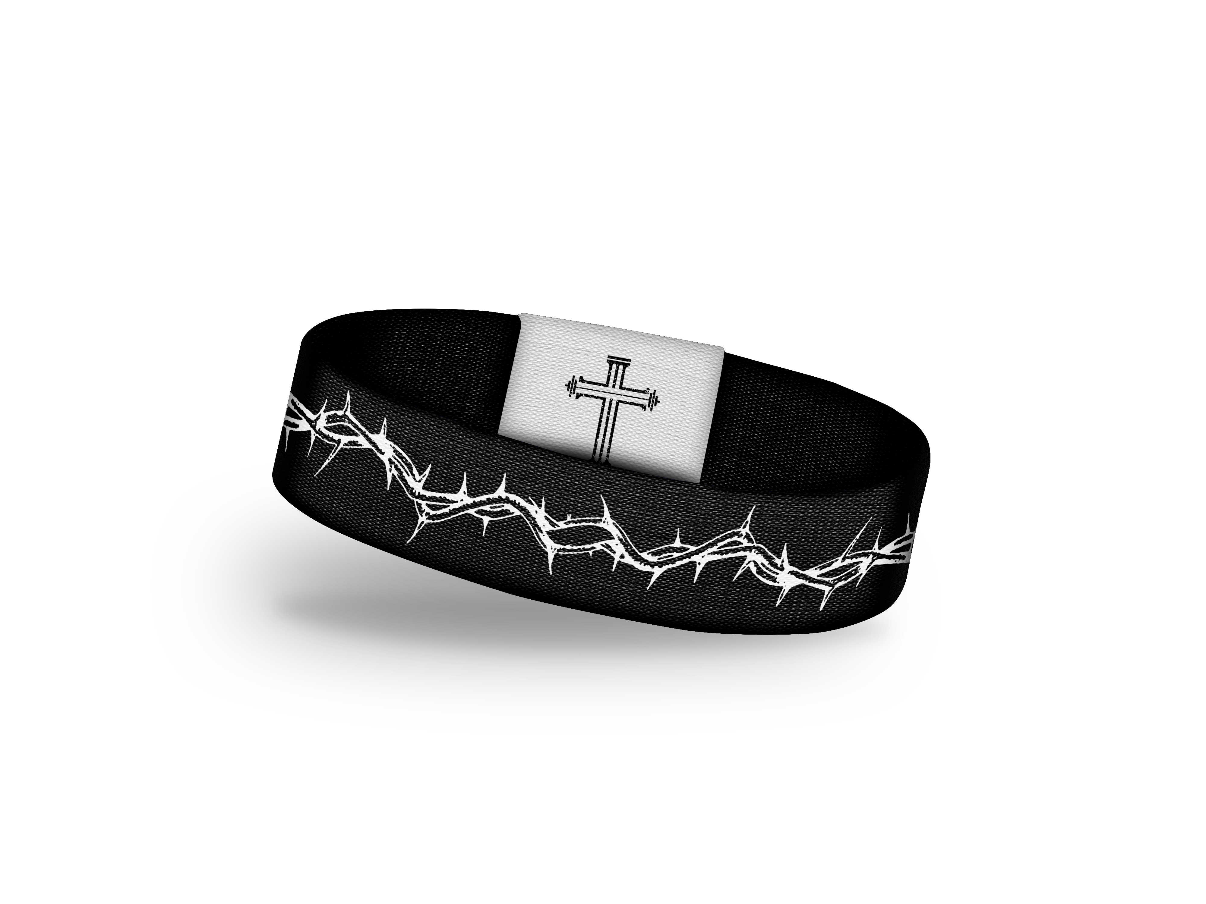 Crown Of Thorns Wrist Band - Black