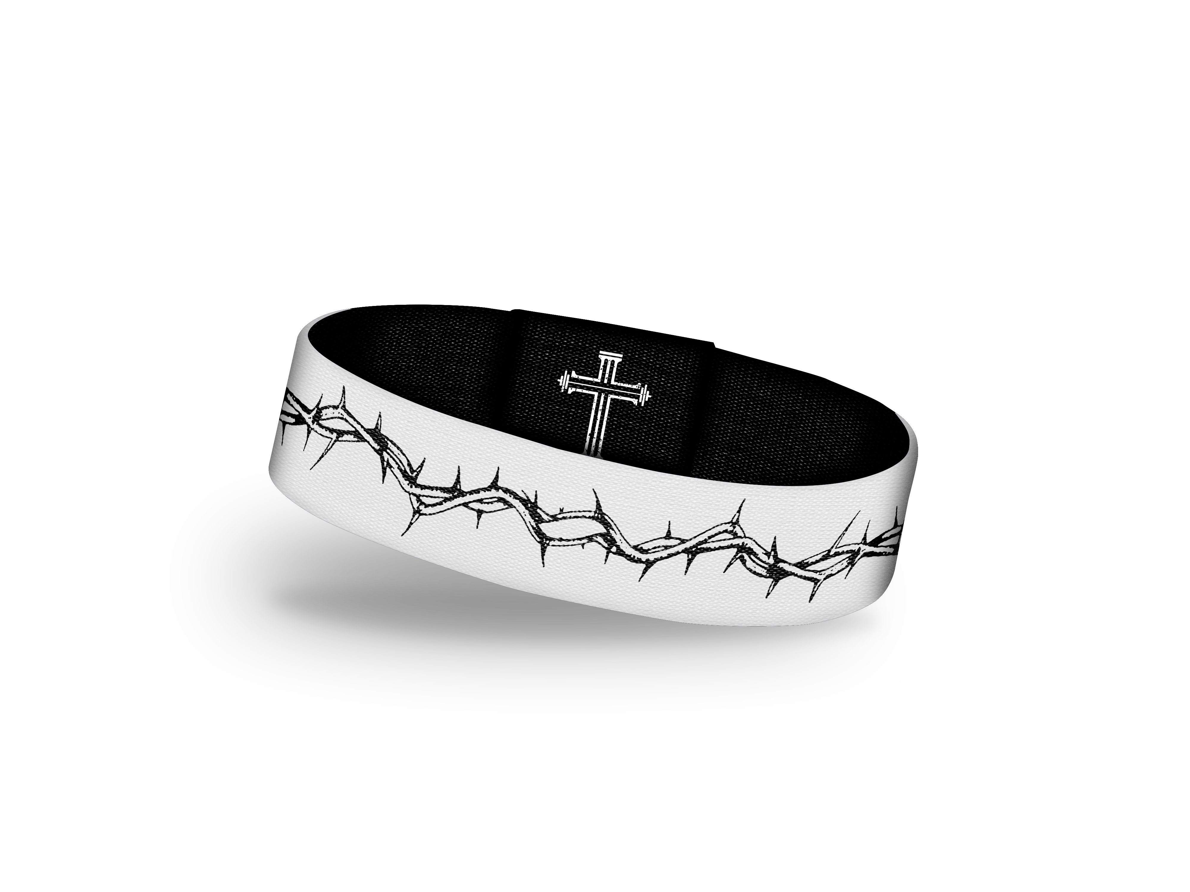 Crown Of Thorns Wrist Band - White