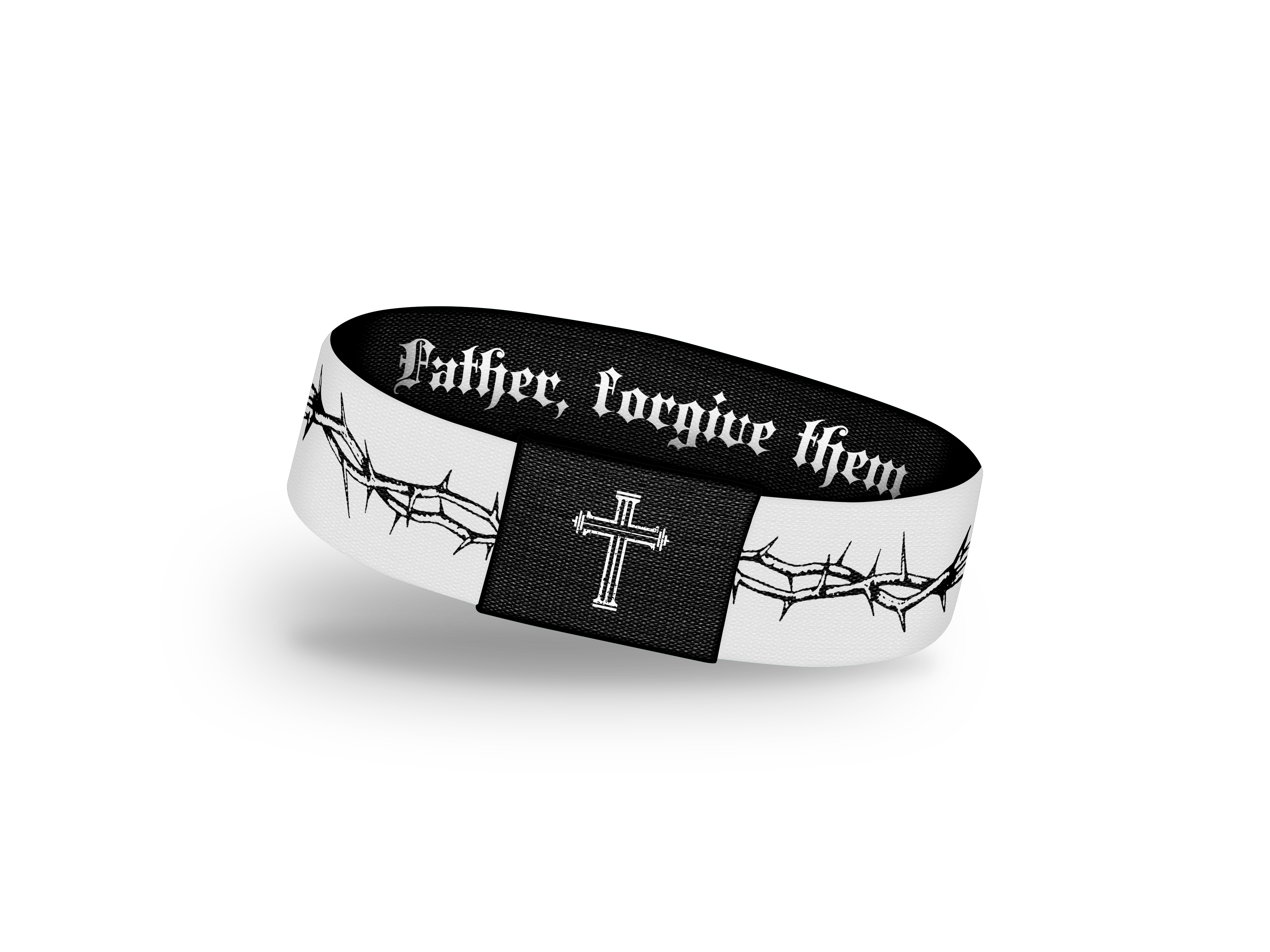 Crown Of Thorns Wrist Band - White