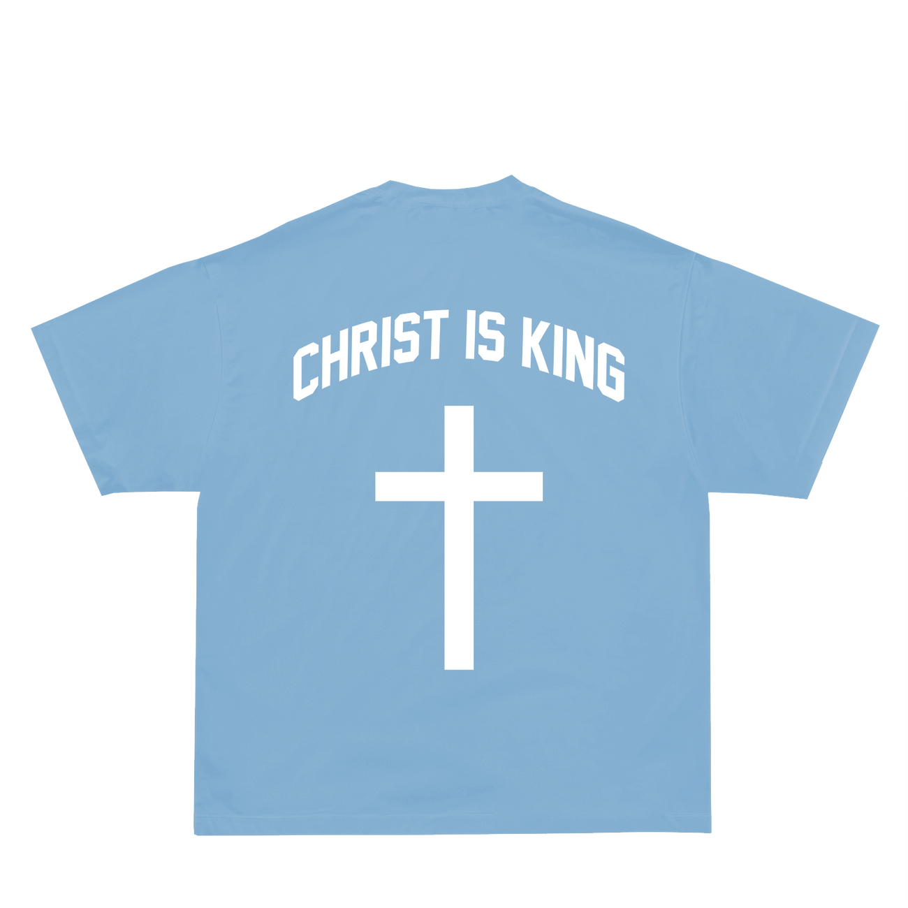 Christ Is King Pump Cover - Light Blue – Saint Kaizen