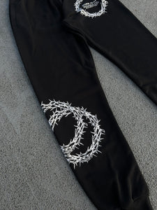 Crown of Thorns Joggers - Black