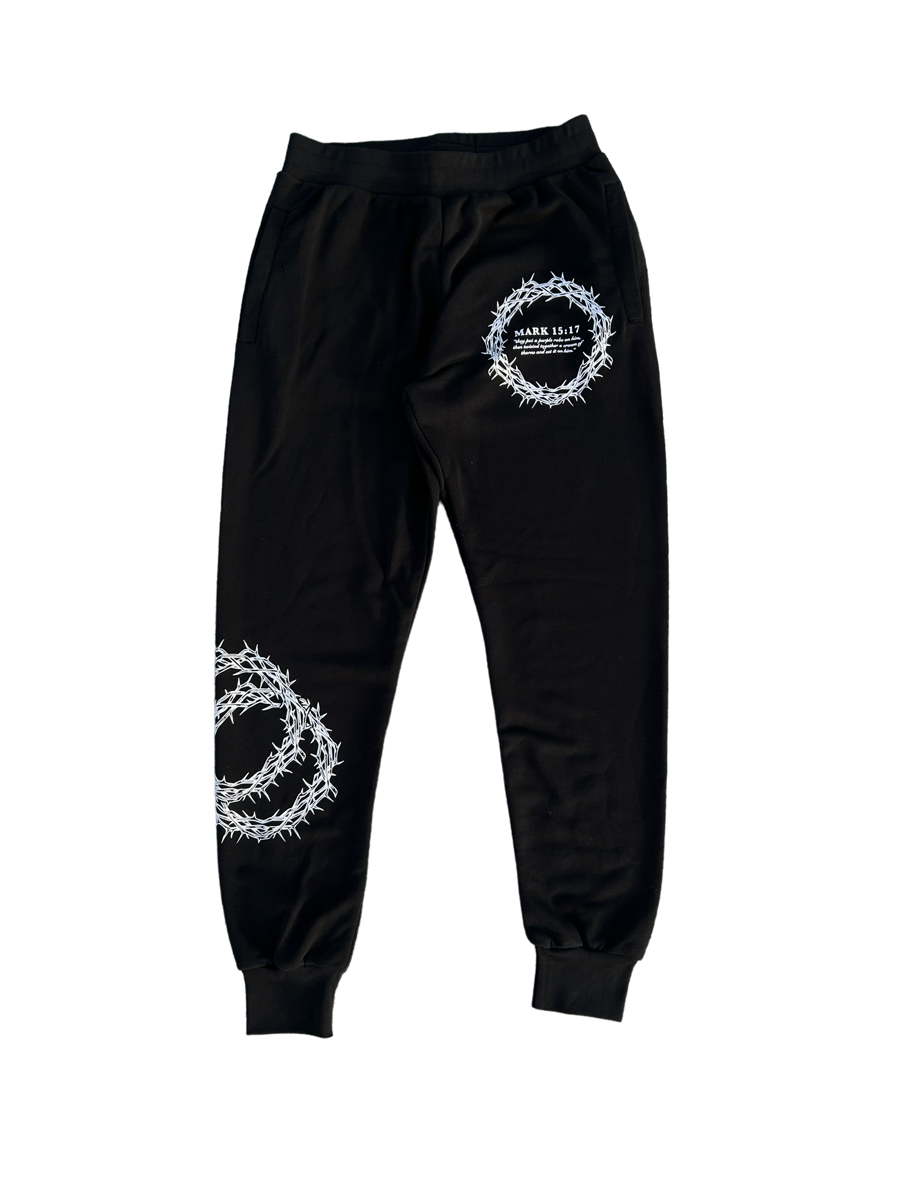 Crown of Thorns Joggers - Black